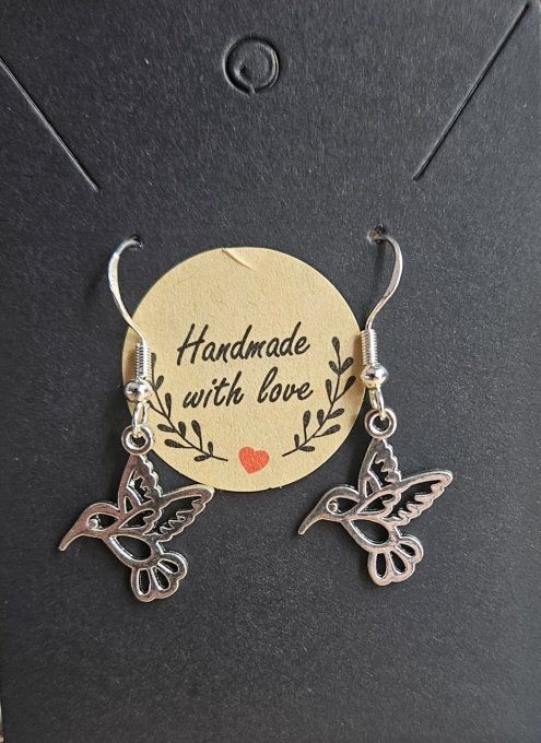 Boucles d'oreille oiseau 