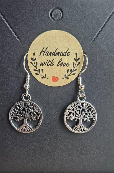 Boucles d'oreille arbre de vie